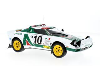 Lancia Stratos HF, No.10, Rally Monte Carlo , S.Munari/S.Maiga, 1976 IXO 1:18 Metallmodell (Türen/Hauben nicht zu öffnen!)