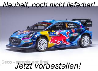 Ford Puma Rally 1, No.8, WRC, Central European Rally, O.Tanak/M.Jarveoja, 2023 IXO 1:18 Metallmodell (Türen/Hauben nicht zu öffnen!)<br> Liefertermin nicht bekannt