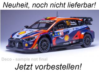 Hyundai i20 N Rally1, No.11, WRC, Central European Rally, T.Neuville/M.Wydaeghe, 2023 IXO 1:18 Metallmodell (Türen/Hauben nicht zu öffnen!) <br> Liefertermin nicht bekannt