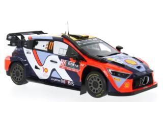 Hyundai i20 N Rally1, WRC, Safari Rallye Kenia, 2024, #11 T.Neuville / M.Wydaeghe IXO 1:18 Metallmodell