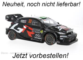 Toyota GR Yaris Rally1, WRC, Rally Monte Carlo, 2025, #33 E.Evans / S.Martin IXO 1:18 Metallmodell (Türen/Hauben nicht zu öffnen!)  Lieferbar ab November 2025