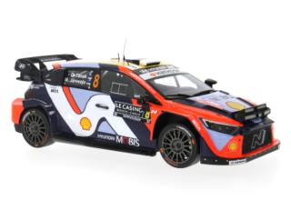Hyundai i20 N Rally1, WRC, Rally Monte Carlo, 2025, #8 O.Tänak / M.Järveoja IXO 1:18 Metallmodell (Türen/Hauben nicht zu öffnen!)