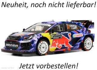 Ford Puma Rally1, WRC, Rally Monte Carlo, 2025, #13 G.Munster / L.Louka IXO 1:18 Metallmodell (Türen/Hauben nicht zu öffnen!)  Lieferbar ab August 2026