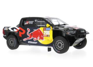 Toyota GR DKR Hilux Evo T1U, Rally Dakar, 2024, #206 L.Moraes / A.Monleon IXO 1:18 Metallmodell (Türen/Hauben nicht zu öffnen!)  Lieferbar ab Ende Februar 2026
