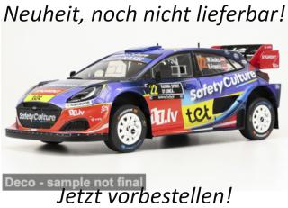 Ford Puma Rally1, WRC, Rally Schweden, 2025, #22, M.Sesks/R.Francevic IXO 1:18 Metallmodell (Türen/Hauben nicht zu öffnen!) Date de parution inconnue