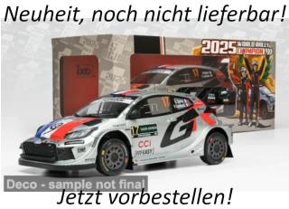 Toyota GR Yaris Rally1, Rally Saudi Arabia, 2025, #17, S.Ogier/V.Landais IXO 1:18 Metallmodell (Türen/Hauben nicht zu öffnen!) Date de parution inconnue