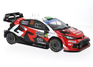 Toyota GR Yaris Rally1, Rallye Monte Carlo, 2026, #33, E.Evans/S.Martin IXO 1:18 Metallmodell (Türen/Hauben nicht zu öffnen!)