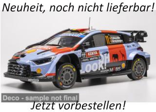 Hyundai i20 N Rally1, Rally Kenya, 2026, #11, T.Neuville/M.Widaeghe IXO 1:18 Metallmodell (Türen/Hauben nicht zu öffnen!) Date de parution inconnue