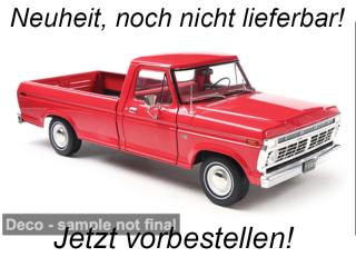 Ford F-100, rot, 1974 IXO 1:18 Metallmodell   Availability unknown
