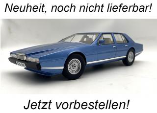 Aston Martin Lagonda 1985 - blue met.   Cult Scale Models 1:18 Resinemodell (Türen, Motorhaube... nicht zu öffnen!)  Available from March 2024