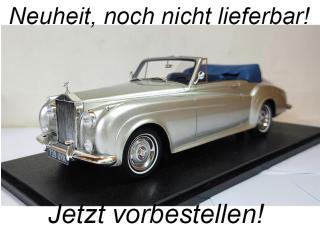 Rolls Royce  Silver Cloud DHC Shell grey 60-62 Cult Scale Models 1:18 Resinemodell (Türen, Motorhaube... nicht zu öffnen!)  Lieferbar ab 4. Quartal 2025