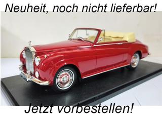 Rolls Royce Silver Cloud DHC Shell Red 60-62 Cult Scale Models 1:18 Resinemodell (Türen, Motorhaube... nicht zu öffnen!) Available from Q3 2025