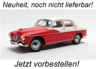 Alfa Romeo 1900 Super Berlina red/white 1958 Cult Scale Models 1:18 Resinemodell (Türen, Motorhaube... nicht zu öffnen!) Liefertermin nicht bekannt