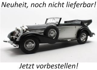 Mercedes-Benz 540K Cabriolet B black/silver `36-`38 Cult Scale Models 1:18 Resinemodell (Türen, Motorhaube... nicht zu öffnen!) Liefertermin nicht bekannt