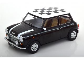 Mini Cooper LHD schwarz/weiß Chequered Flag  KK-Scale 1:12