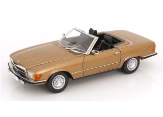 Mercedes 450SL R107 Europa 1985 goldmetallic KK-Scale 1:12 Metallmodell