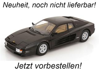 Ferrari Testarossa 1986 schwarz KK-Scale 1:12 Metallmodell  Lieferbar ab Ende Oktober 2025