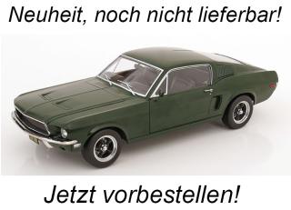 Ford Mustang GT Fastback Bullitt Movie Edition mattgrün KK-Scale 1:12 Metallmodell Disponible à partir de mi-novembre 2025