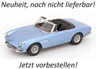Ferrari 275 GTS Pininfarina Spyder 1964 hellblau metallic mit Speichenfelgen (Türen, Motorhaube... nicht zu öffnen!) KK-Scale Models 1:18 Wiederauflage  Lieferbar ab Ende März 2026