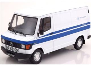 Mercedes 208D Transporter 1988, Mercedes Service weiß Limitiert auf 500 Stück KK-Scale 1:18 Metallmodell (Türen, Motorhaube... nicht zu öffnen!)