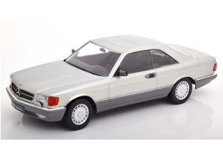 Mercedes 560 SEC C126 1980, silver Limitiert auf 1.000 Stück KK-Scale 1:18 Metallmodell (Türen, Motorhaube... nicht zu öffnen!) Wiederauflage Available from August 2026