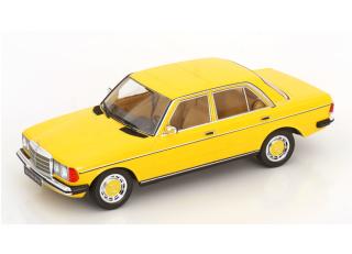 Mercedes 230E W123 Limousine 1975 gelb KK-Scale 1:18 Metallmodell (Türen, Motorhaube... nicht zu öffnen!)