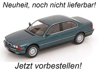 BMW 740i E38 1994 grünmetallic KK-Scale 1:18 Metallmodell (Türen, Motorhaube... nicht zu öffnen!) Lieferbar ab Oktober 2025