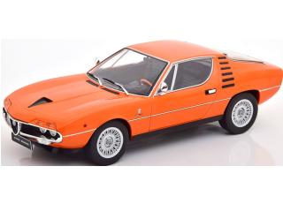 Alfa Romeo Montreal, 1970, orange, KK-Scale 1:18 Metallmodell (Türen, Motorhaube... nicht zu öffnen!) REPRODUKTION in neuer Windowbox