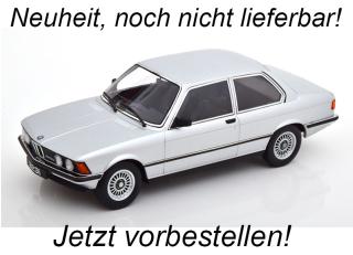 BMW 323i E21 1978 silber KK-Scale 1:18 Metallmodell (Türen, Motorhaube... nicht zu öffnen!) Wiederauflage  Lieferbar ab Dezember 2025