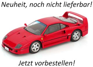 Ferrari F40 1987 Privatauto Gianni Agnelli rot KK-Scale 1:18 Metallmodell (Türen, Motorhaube... nicht zu öffnen!) Disponible à partir de octobre 2026