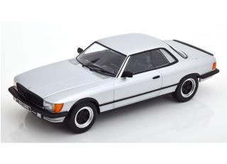 Mercedes 500 SLC 6.0 AMG C107 1985  silber/mattschwarz KK-Scale 1:18 Metallmodell (Türen, Motorhaube... nicht zu öffnen!)