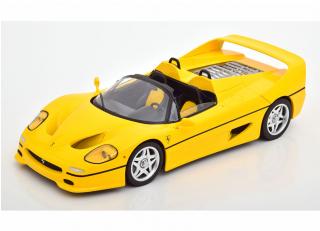 Ferrari F50 Cabrio gelb 1995 KK-Scale 1:18 Metallmodell (Türen, Motorhaube... nicht zu öffnen!)