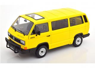 VW Bus T3 Syncro 1987 gelb KK-Scale 1:18 Metallmodell (Türen, Motorhaube... nicht zu öffnen!)