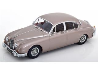 Jaguar MK II 3.8 LHD 1959 pearl-silber KK-Scale 1:18 Metallmodell (Türen, Motorhaube... nicht zu öffnen!)