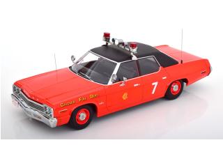 Dodge Monaco 1974 Chicago Fire Department  rot/schwarz KK-Scale 1:18 Metallmodell (Türen, Motorhaube... nicht zu öffnen!)