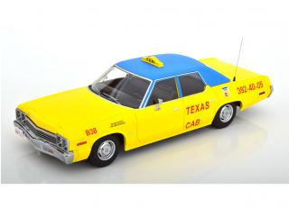 Dodge Monaco 1974 Texas Cab  gelb/blau KK-Scale 1:18 Metallmodell (Türen, Motorhaube... nicht zu öffnen!)