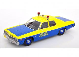 Dodge Monaco New York State Police 1974  gelb/blau KK-Scale 1:18 Metallmodell (Türen, Motorhaube... nicht zu öffnen!)