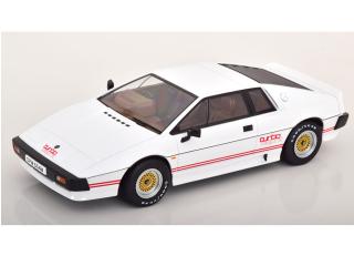 Lotus Esprit Turbo 1981 Movie-Version  weiß/rot KK-Scale 1:18 Metallmodell (Türen, Motorhaube... nicht zu öffnen!)