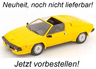 Lamborghini Jalpa 3500 1982 gelb mit abnehmbarem Hardtop KK-Scale 1:18 Metallmodell (Türen, Motorhaube... nicht zu öffnen!)
