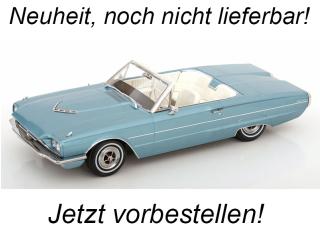 Ford Thunderbird Cabrio 1966 hellblau-metallic 1:18 Film-Version KK-Scale 1:18 Metallmodell (Türen, Motorhaube... nicht zu öffnen!)  Lieferbar ab September 2025
