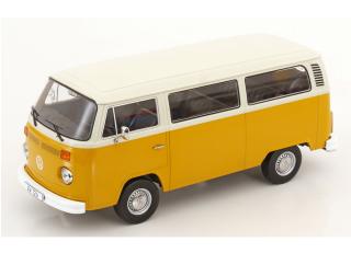 VW T2b Bus 1972 gelb/weiß KK-Scale 1:18 Metallmodell (Türen, Motorhaube... nicht zu öffnen!)