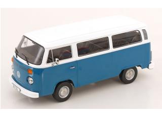 VW T2b Bus 1972 blau/weiß KK-Scale 1:18 Metallmodell (Türen, Motorhaube... nicht zu öffnen!)