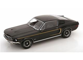Ford Mustang GT Fastback 1968 schwarz KK-Scale 1:18 Metallmodell (Türen, Motorhaube... nicht zu öffnen!)