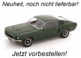 Ford Mustang GT 1968 mattgrün Bullitt Movie Edition KK-Scale 1:18 Metallmodell (Türen, Motorhaube... nicht zu öffnen!) Availability unknown