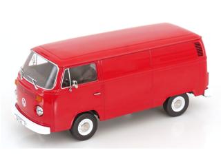 VW Bus T2b Kastenwagen 1972 rot KK-Scale 1:18 Metallmodell (Türen, Motorhaube... nicht zu öffnen!)