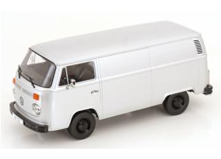 VW Bus T2b Kastenwagen 1972 silber KK-Scale 1:18 Metallmodell (Türen, Motorhaube... nicht zu öffnen!)