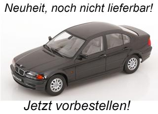 BMW 3er E46 Limousine 1999 schwarz-metallic KK-Scale 1:18 Metallmodell (Türen, Motorhaube... nicht zu öffnen!) Available from August 2025