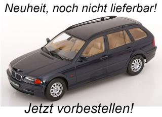 BMW 3er E46 Touring 1999 dunkelblau-metallic KK-Scale 1:18 Metallmodell (Türen, Motorhaube... nicht zu öffnen!) Disponible à partir de septembre 2025