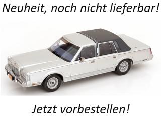 Lincoln Town Car 1985 silber/grau aus dem Film "Der grosse Wurf" KK-Scale 1:18 Metallmodell (Türen, Motorhaube... nicht zu öffnen!) Lieferbar ab November 2026