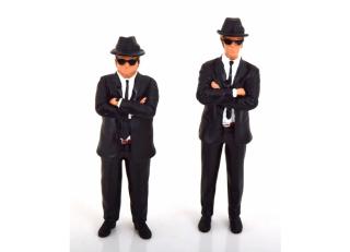 Figuren-Set mit Jake und Elwood KK-Scale 1:18 Metallmodell (Türen, Motorhaube... nicht zu öffnen!)